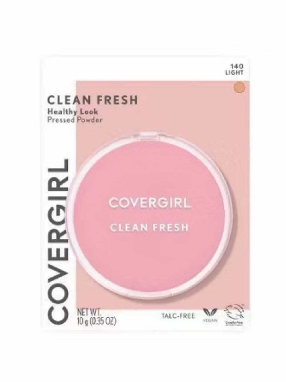 NWT COVERGIRL Clean Fresh Pressed Powder — Pink Compact Color 120 Fair Clair